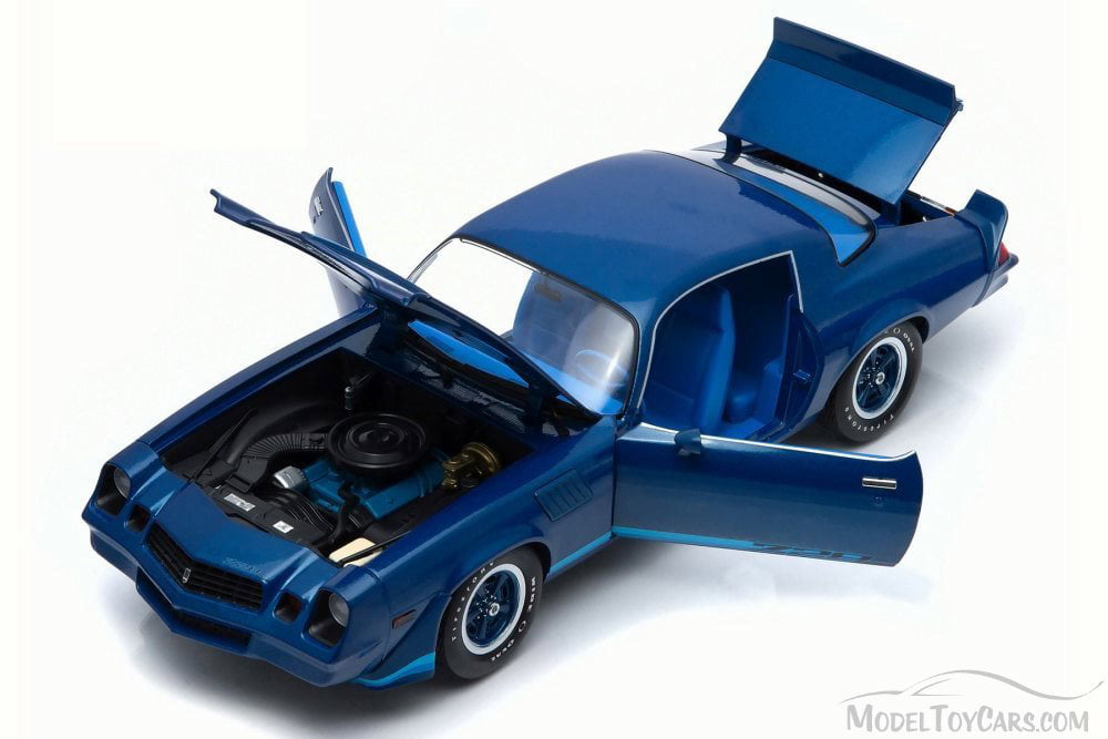 1979 Chevrolet Camaro Z28, Blue with stripes - Greenlight 12904 - 1/18  Scale Diecast Model Toy Car