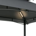thumbnail image 6 of Outdoor Patio Gazebo with Light, 8 x 5 Ft Patio BBQ Shelter, Double Tier Gazebo Canopy Tent with Air Vent, Hooks and Bottle Opener, Outdoor Gazebo Canopy with Steel Frame for Patio Yard Deck, B1846, 6 of 12