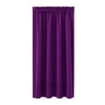 thumbnail image 2 of Rod Pocket Blackout Curtains for Bedroom, Room Darkening Window Curtains for Living Room, Thermal Insulated Noise Reduction Solid Window Drapes, 1 Panels(37x45 in, Purple), 2 of 2