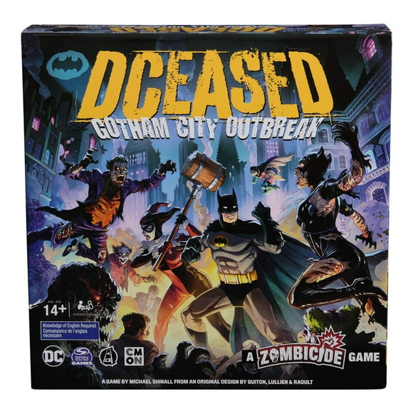 Spin Master Games, DCeased: Gotham City Outbreak, Part of the Zombicide Collection, Collectible DC Comics Miniatures, Strategy Board Game, for Adults & Teens, 1-4 Players, for Ages 14 & Up