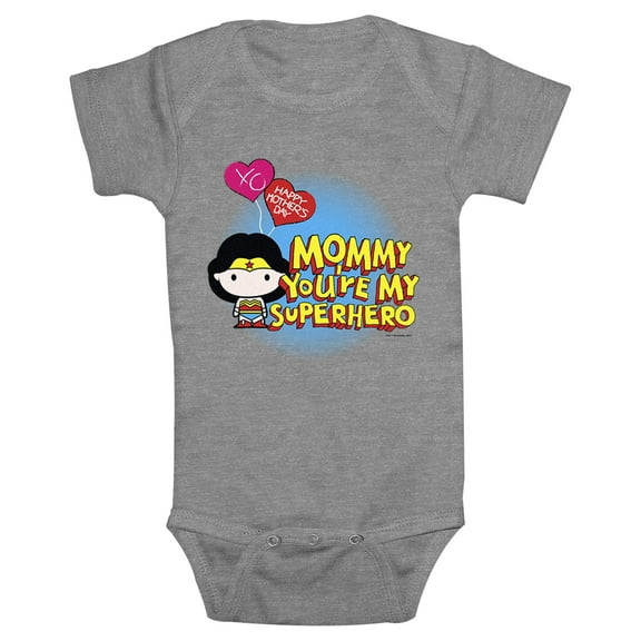 Infant's Wonder Woman Mommy Superhero Bodysuit