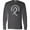 Charcoal Grey, variant on Inktastic Lung Cancer Awareness Rainbow Ribbon with Hearts Long Sleeve T-Shirt