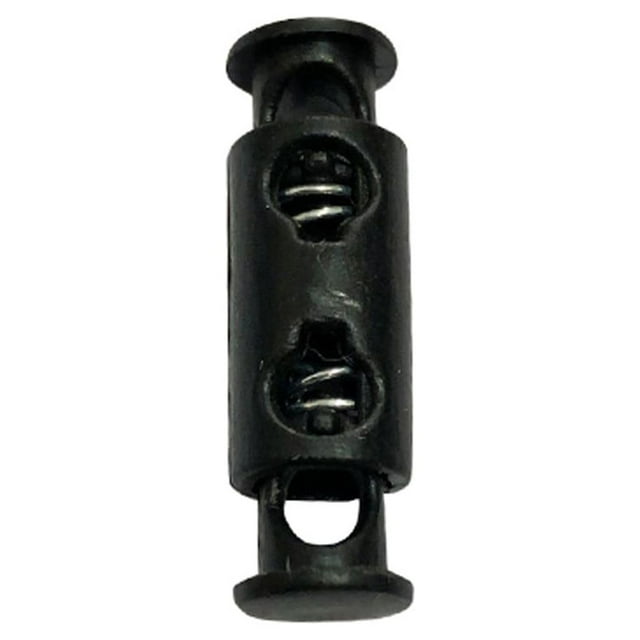 HBFAGFB Cordons Élastiques à Double Trou 100 Pcs Bouton de Réglage pour Sports Noir Taille Unique