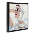 thumbnail image 2 of Timeless Stylish White Sunglasses Black Floating Frame Canvas Art, 25 x 25, Made In USA, 2 of 8
