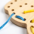 thumbnail image 3 of Montessori Wooden Lacing Cards Toys for 1 2 3 Toddlers Preschool Learning Sewing Kit with 9 Animals for 36+Month Kids Arts and Crafts Kit for 3 4 5 6 Fine Motor Skills Toys Gift for Boys Girls, 3 of 8