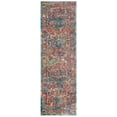 thumbnail image 2 of SAFAVIEH Crystal Sally Oriental Runner Rug, Light Blue/Orange, 2'2" x 5', 2 of 7