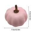 thumbnail image 2 of Simulated Foam Pumpkin Prop with Golden Handle, Colorful Fake Vegetable Ornament, Summer Fall Harvest Decor for Halloween, Tabletop, Shelf, Wreath Making and Farmhouse Home Decoration, Pink, 2 of 8