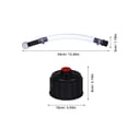 thumbnail image 4 of BRIGHTFUFU 1 Set Hose Cap Racing Gas System Gas Oil Filler Plug Covers PVC Black At Track Events, 4 of 7