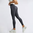 thumbnail image 4 of Riforla Womens Leggings High Waisted Non See Through Workout 4 Way Stretch Squat Proof Comfortable Fitness Slim Fit No Pockets Pants for Women Dark Gray S, 4 of 6