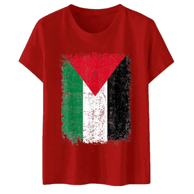 adviicd Hauts de Sortie pour Femmes T-Shirts à Manches Courtes Col Rond T-Shirts Décontractés d'Été Rouge,m