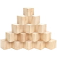 thumbnail image 1 of Cubos de madera (paquete de 50) 2 x 2 x 2 cm (0,78 x 0,78 x 0,78 pulgadas) cubos de madera bloques de madera de pino sin terminar, 1 of 5