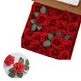 thumbnail image 2 of Rosas artificiales Flores Rosas de espuma Rosas de espuma Flores artificiales Cabezas de rosas Rosa artificial falsa Rosa Diy Ramos de boda Decoración nupcial del hogar (25, 2 of 5
