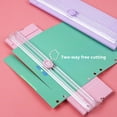 thumbnail image 3 of Paper Trimmer with Precise Graduation Portable Accurate A4 Two-way Cutting Scrapbook Trimmer Easy Blade Replacement, 3 of 7