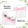 thumbnail image 3 of Uxcell Bridal Pearl Hair Bow Clip, 1 Pcs Hair Accessories for Women with Tulle and Pearls Pink, 3 of 6