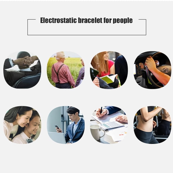 Pulsera antiestática ajustable de moda de silicona para el cuerpo, pulsera deportiva estática