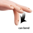 thumbnail image 2 of Maniquí de plástico para entrenamiento de uñas, mano Flexible y suave, puntas para uñas, entrenador artístico, herramienta de mano para práctica de manicura, 2 of 5