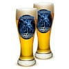 Pilsner Veterans Gifts for Men or Women â€“ American Soldier Beer Glassware â€“ You Will Never Be Forgotten Barware Glasses Set of 4 (23 Oz)