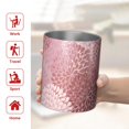 thumbnail image 5 of 12oz Coffee Tumblers Pink Floral Pattern Stainless Steel Vacuum Insulated Travel Tumbler Coffee Cups Mug with Lid and Straw with Cleaning Brush for Cold & Hot Drinks, 5 of 5