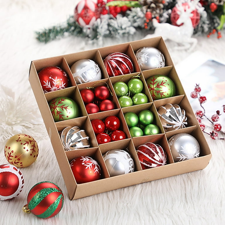 Solid color 2024 christmas ball ornaments