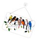 thumbnail image 3 of Yuarrent Atrapasoles para ventana con forma de ave, colgante acrílico teñido para accesorios de decoración del hogar Decoración del hogar 7 pajaritos Yuarrent HA005578-04, 3 of 6