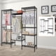 thumbnail image 2 of Yeshouse Perchero de metal resistente, organizador de ropa independiente con 4 barras para colgar y 8 estantes, perchero ajustable para colgar ropa, 170 cm de largo x 39 cm de ancho x 194 cm de alto, 2 of 7