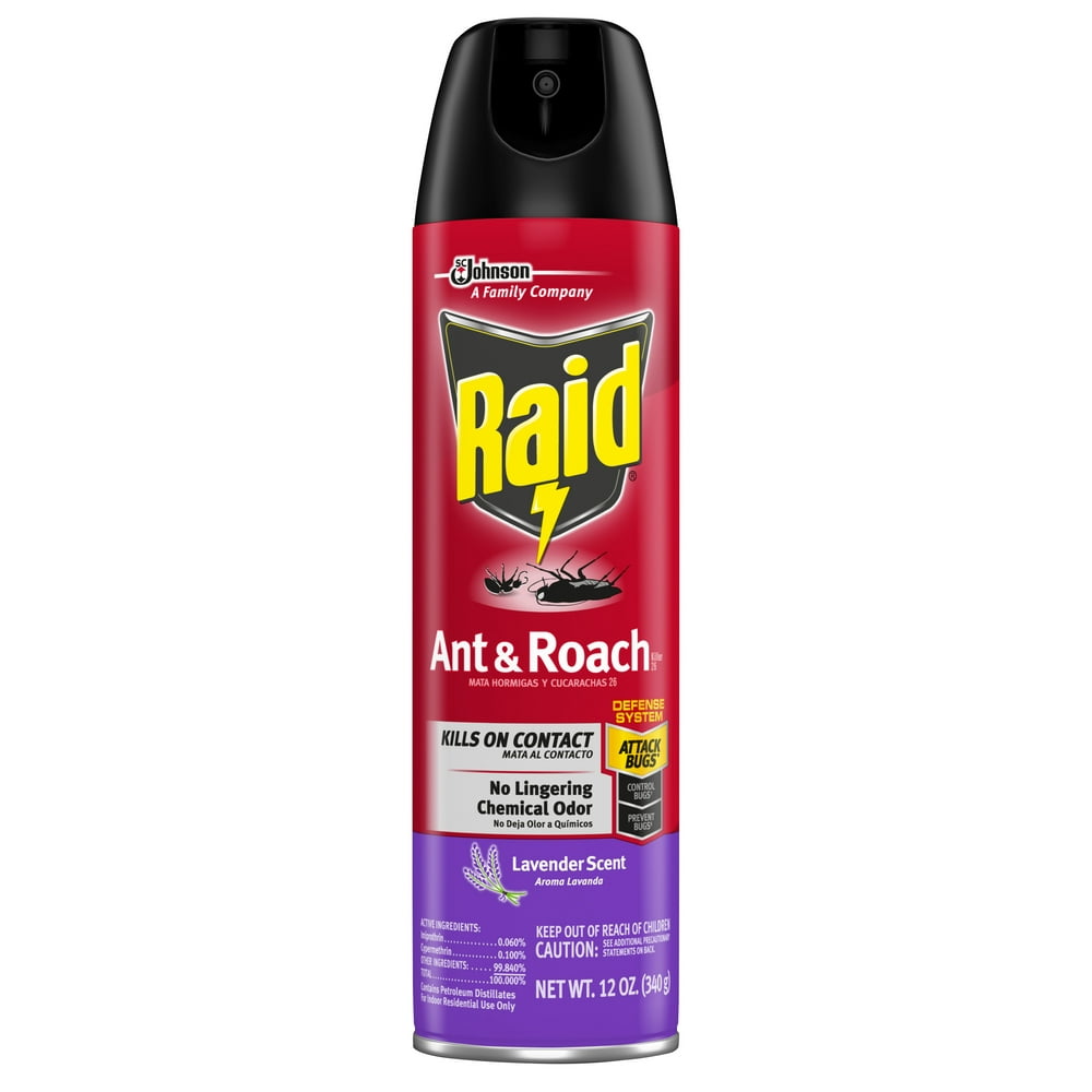 Raid Ant & Roach Killer 26, Lavender Scent, 12 oz - Walmart.com Does Raid Ant And Roach Kill Bees