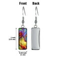 thumbnail image 2 of WIRESTER 1 Pair/Set Colorful Rooster Stainless Steel + Glass Rectangle Drop Earring Fashion Jewelry Drop Dangle Hook Earrings for Women, 2 of 6