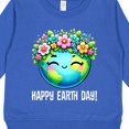 thumbnail image 3 of Inktastic Happy Earth Day Flowered Toddler Sweatshirt, 3 of 4