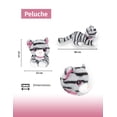 thumbnail image 2 of Gatito De Peluche Acostado Colo Gris Con Rayas Negras, 2 of 5