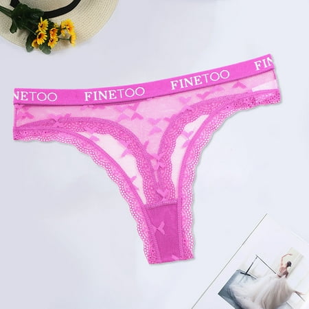 

Briefs For Women Short Pants Women Lace Boyshort Sexy Panties Low Rise Underwear Ladies Comfortable Underpants Female Lingerie Panties Purple M 3pcs