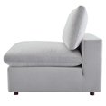 thumbnail image 3 of Sofa Middle Chair, Velvet, Light Grey Gray, Modern Contemporary Urban Design, Living Lounge Room Hotel Lobby Hospitality, 3 of 8
