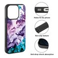 thumbnail image 2 of FINCIBO Soft Rubber Protector Cover Case for Apple iPhone 14 Pro Max 6.7" 2022, Purple Mixed Oil Paint, 2 of 5