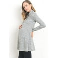 thumbnail image 2 of Shawl Collar Maternity Knit Tunic Sweater, 2 of 3