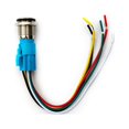 thumbnail image 2 of 16Mm 12V Led On Off Push Button Power Switch Latching with Wire Socket Harness Red, 2 of 8