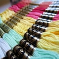 thumbnail image 2 of Magazine 100Pcs 8 Meters Embroidery Threads Polyester Cotton Thread Handmade Accessories Embroidery Thread 50Colors, 2 of 7