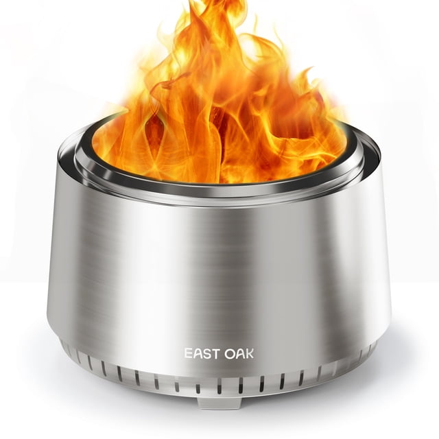 Brasero EAST OAK Fuoco de acero inoxidable sin humo de 53 cm