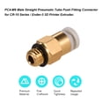 thumbnail image 2 of Aibecy PC4-M6 Male Straight Pneumatic Tube Push Fitting Connector Compatible for CR-10 Ender 3 3D Printer Extruder, 2 of 7