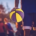 thumbnail image 4 of Rubber Youth Training Basketball, Easy To Grip, Suitable for Outdoor Indoor Courts, Sweat Resistant, 4 of 7