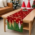 thumbnail image 6 of Christmas Table Runner, Merry Christmas Cotton Linen Dresser Scarves Holiday Table Decor for Home,Kitchen,Dining Room,Indoor,Outdoor,13X120 Inches Extra Long, Gold Star Xmas Tree Snowflakes, 6 of 8
