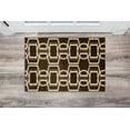 thumbnail image 2 of Linon Home Décor Roma Area Rug Collection, Chocolate and Beige, 2' x 3', 2 of 4