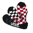 thumbnail image 3 of Vans Unisex Classic Super No Show Socks 3 Pairs, (Checker) Red/White/Charcoal, Size 6.5-9, 3 of 3