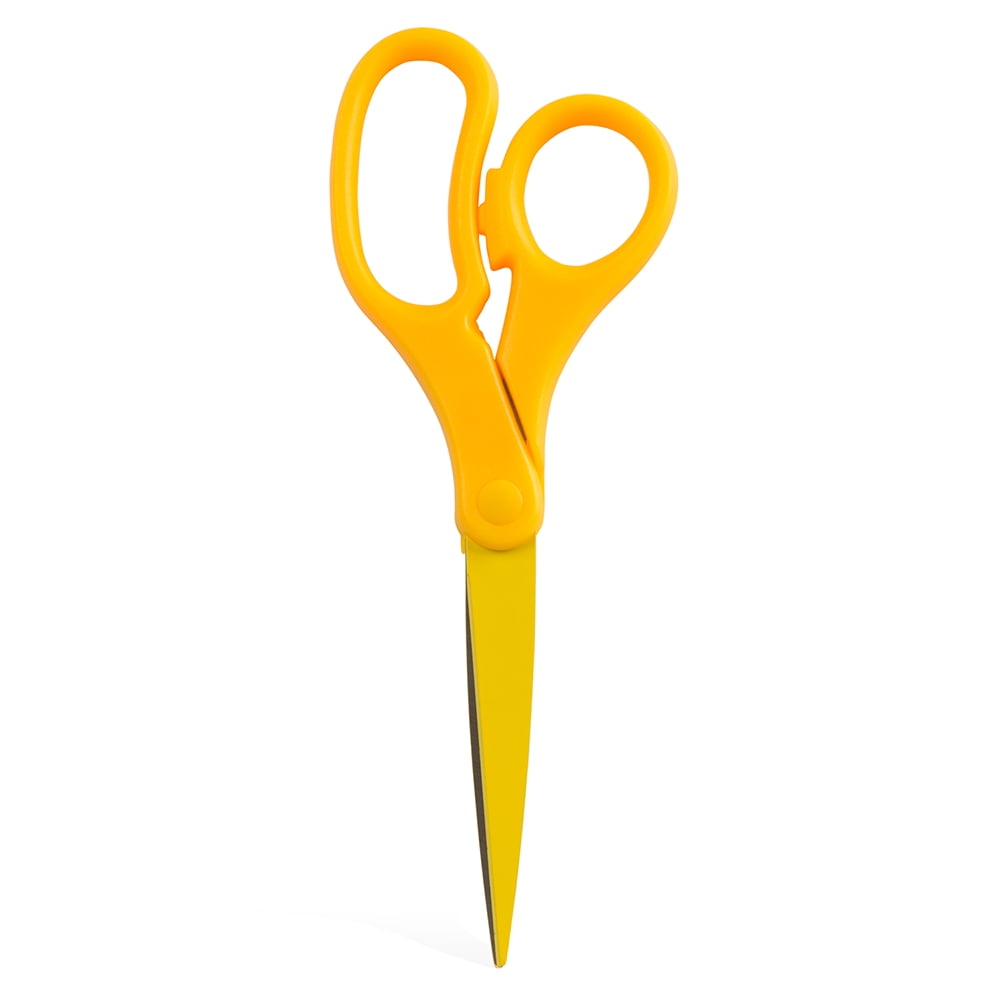 JAM Multi, Purpose Precision Scissors, Yellow, 1/Pack, 8 Inch