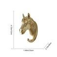thumbnail image 2 of IPEWLEX Gold-Tone Animal Wall Hook – Decorative Coat & Jewelry Hanger for Living Room, Entryway, Bathroom & Home Office – Elegant Sculptural Design, Easy Mount, Lightweight Functional Art, 2 of 5