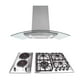 thumbnail image 1 of Tricombo para cocina SUPRA con parrilla de gas y eléctrica y campana de isla, 1 of 8