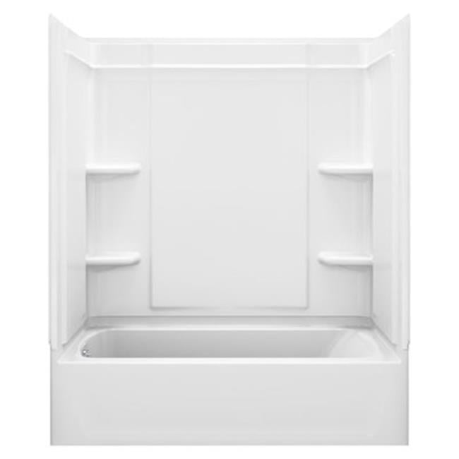 60 x 30 in. Bath with Left-Hand Drain - White - Walmart ...