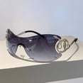 thumbnail image 1 of Klassnun-gafas de sol sin montura Y2k para mujer, lentes con degradado, elegantes, para exteriores, diseño de marca de lujo, montura de Metal, 1 of 5