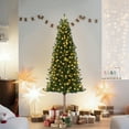 thumbnail image 4 of Árbol de Navidad Slim 7.5FT preiluminado - Luces LED cálidas, artificial realista - Incluye soporte metálico - Ideal para hogar, oficina, exterior - 7.5FT, 4 of 8