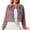 Dusty Pink, variant on DARING DIVA Women's Faux Fur Cropped Snap Button Fluffy Jackets XS Khaki