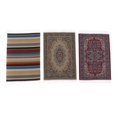 thumbnail image 1 of 1/12 Scale Turkish Style Carpet Woven Rug Embroidery Cloth Mat (Pack of 3)for, 1 of 8