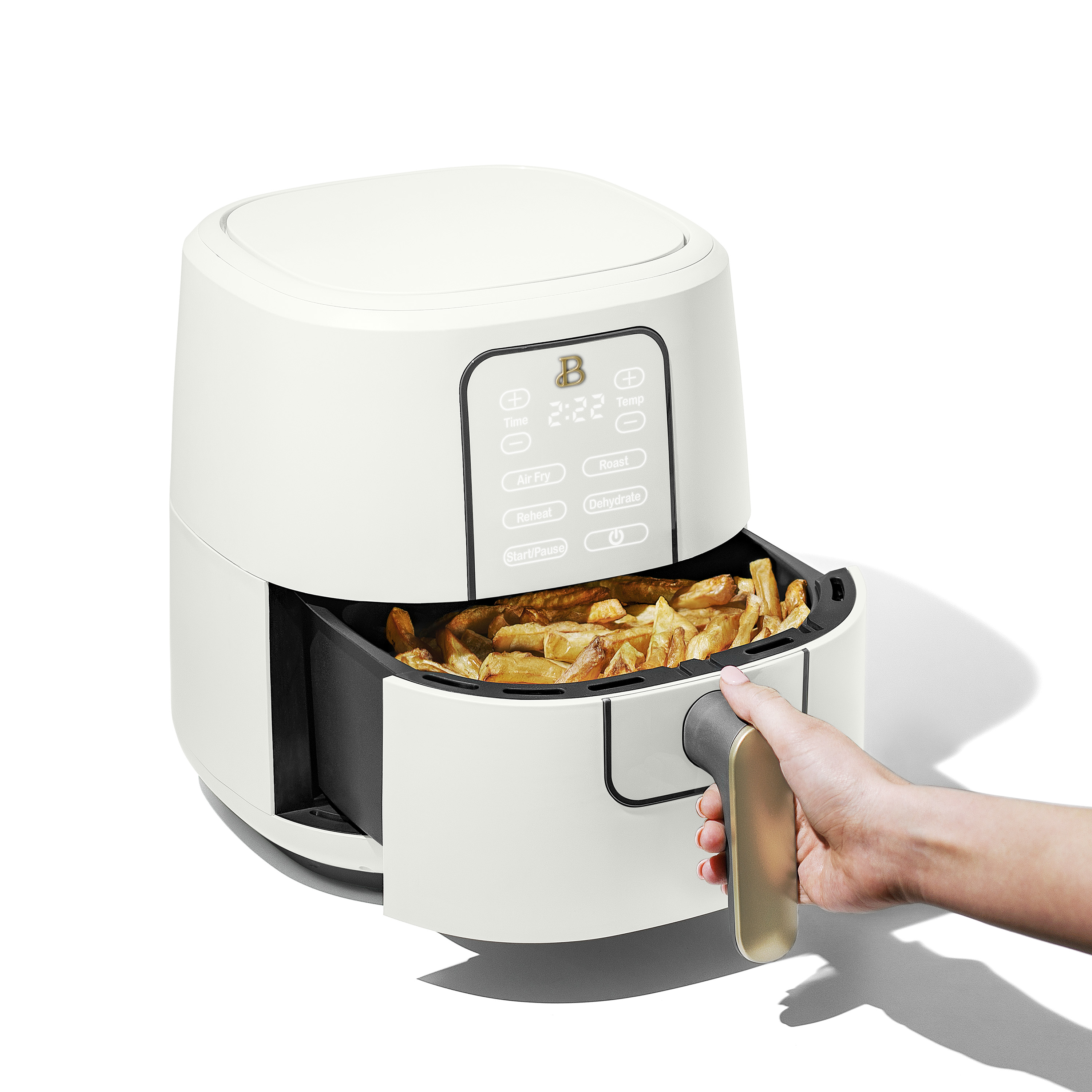 Beautiful 6 Qt Air Fryer with TurboCrisp Technology and Touch-Activated Display, White Icing by Drew Barrymore - image 9 of 9